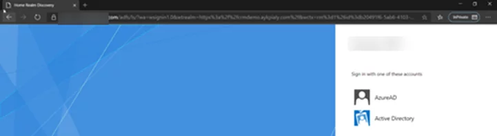 this image shows the AzureAD IDP