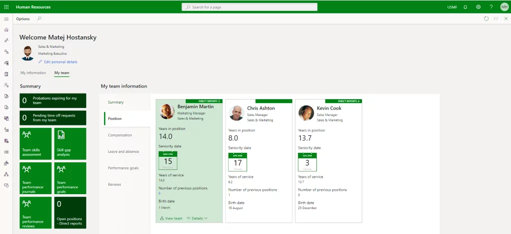 MANAGER SELF-SERVICE 
