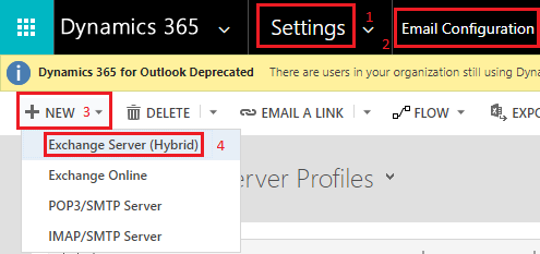 This image shows Dynamics 365 Configuration 