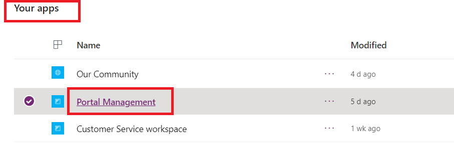 this image shows power bi Portal Management