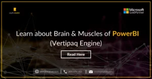 Infographic show the Learn about Brain & Muscles of PowerBI(Vertipaq Engine)