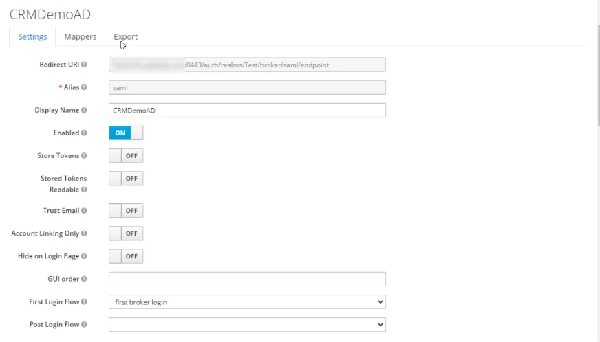 Infographic show the update the configurations - Configure MS ADFS as a brokered Identity Provider in KeyCloak