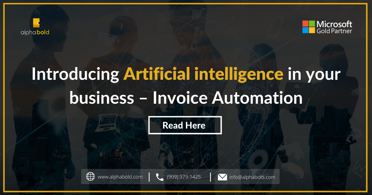 Introducing Artificial intelligence in your business – Invoice Automation