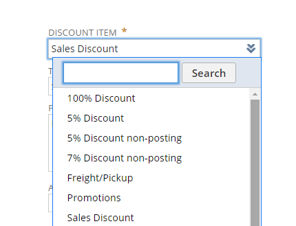 Discount Item | NetSuite Promotions