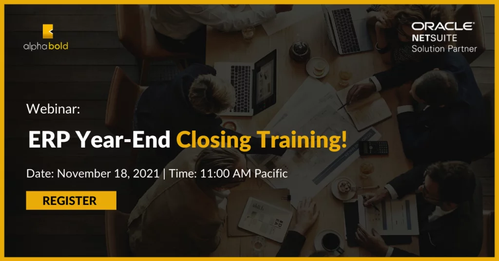 webinar- ERP year end closing training