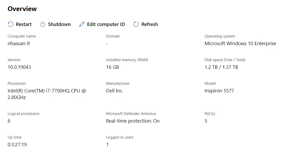 look up CPU utilization