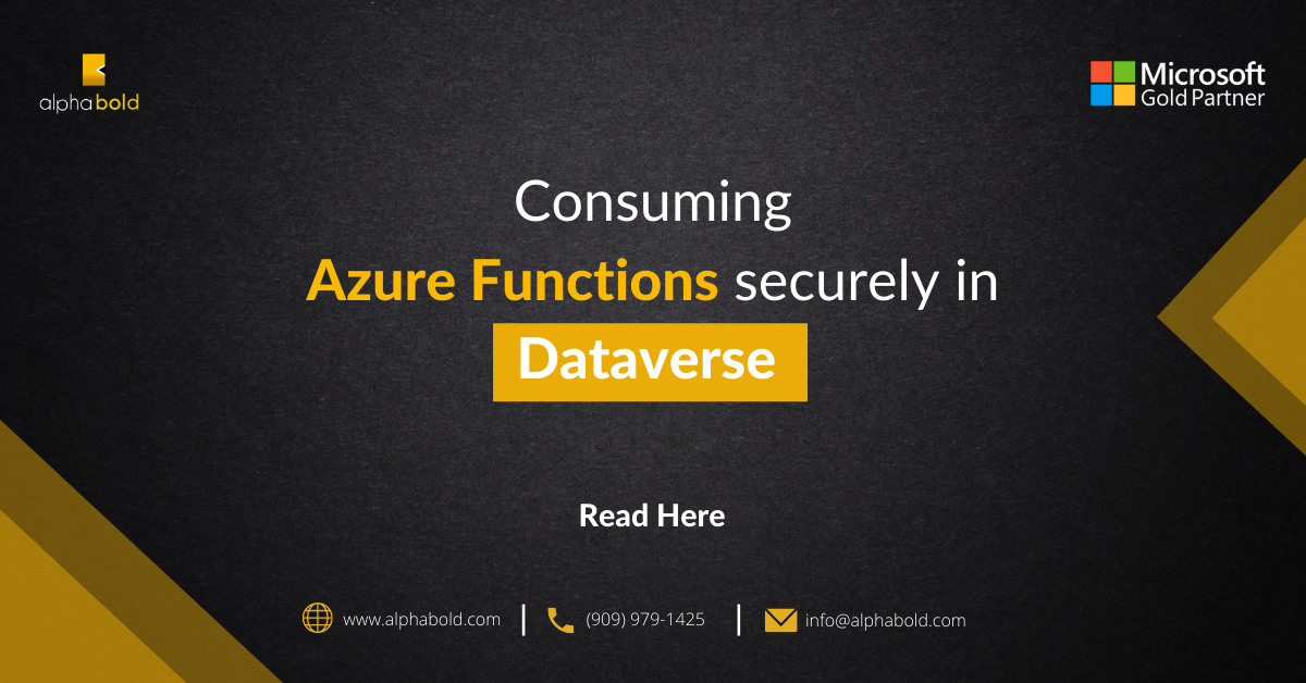 Consuming Azure Functions securely in Dataverse