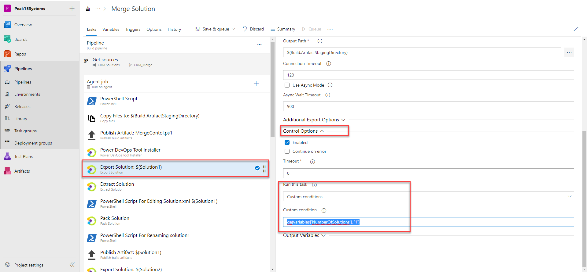 Use Custom Conditions: