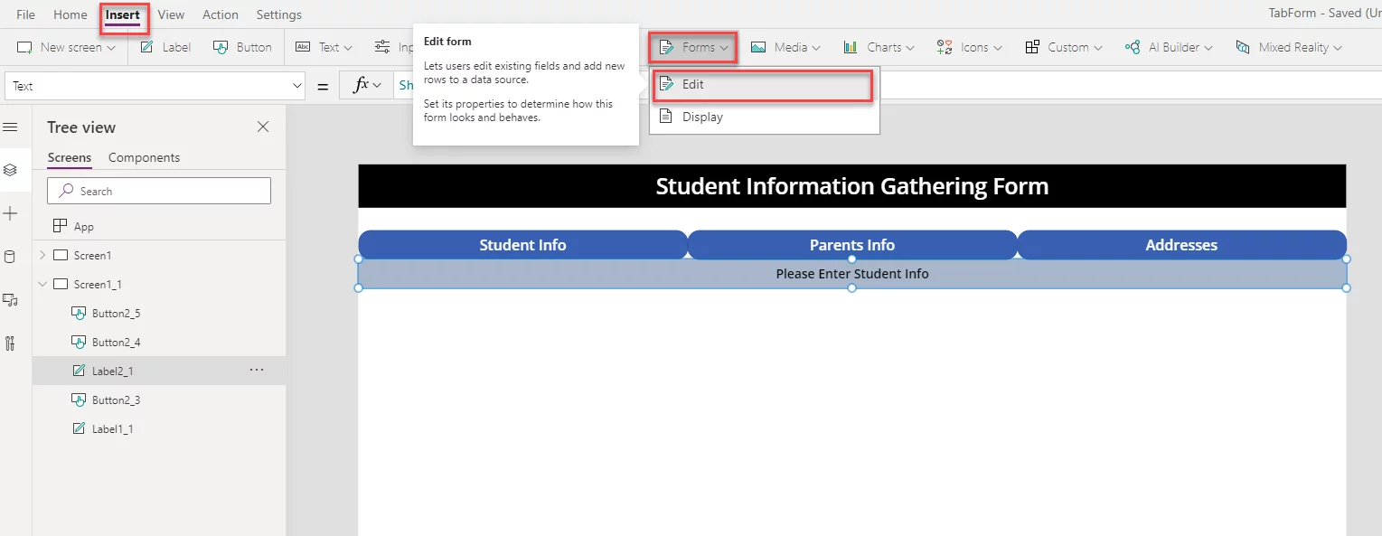 Create An Edit Form