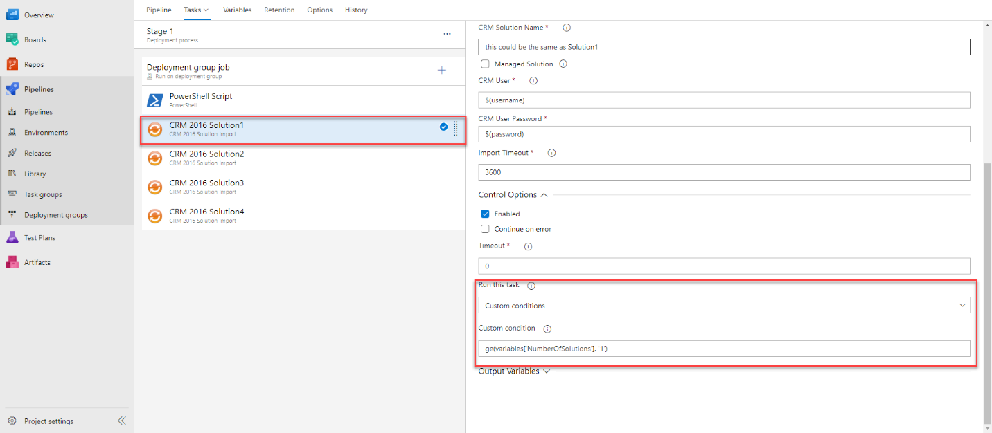 Use Custom Conditions