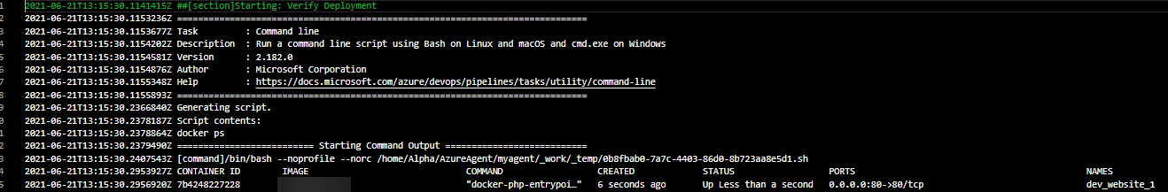 Pipeline Logs