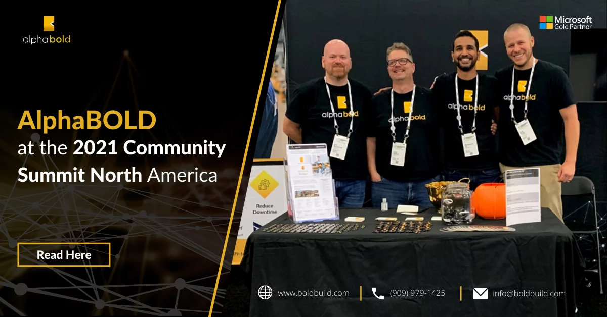 AlphaBOLD at the 2021 Community Summit North America