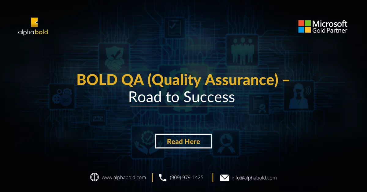 BOLD QA (Quality Assurance)