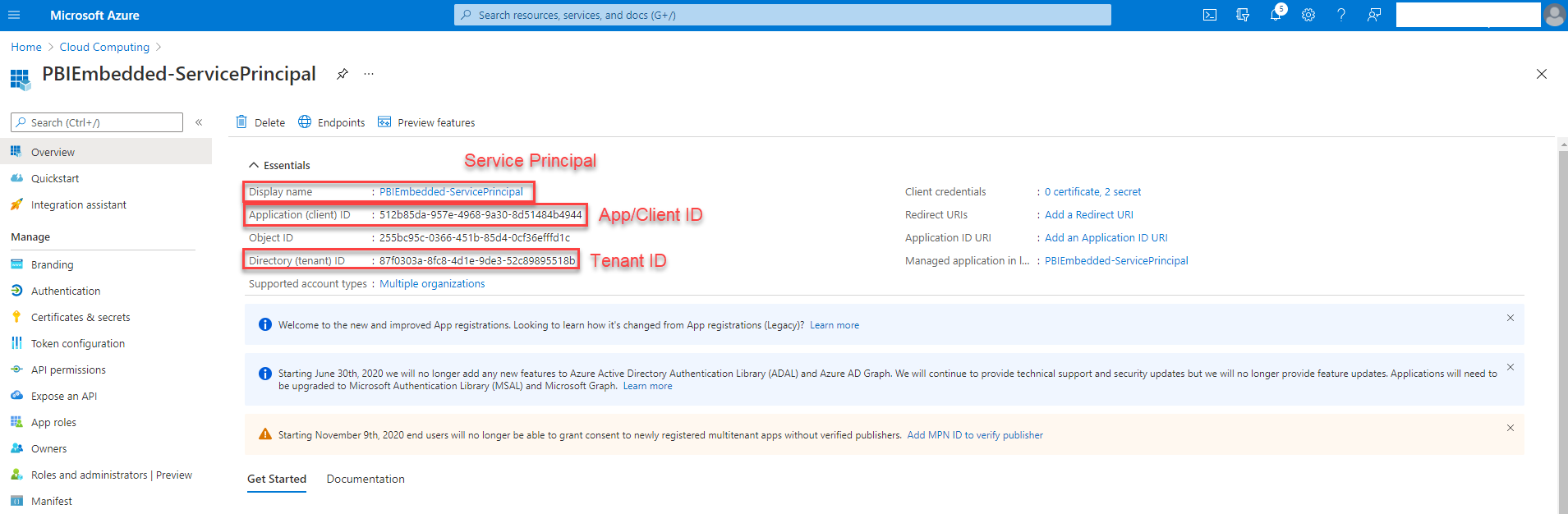 Power BI Embedded Implementation using Service Principal and Python