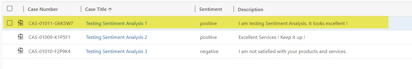 testing sentiment analysis