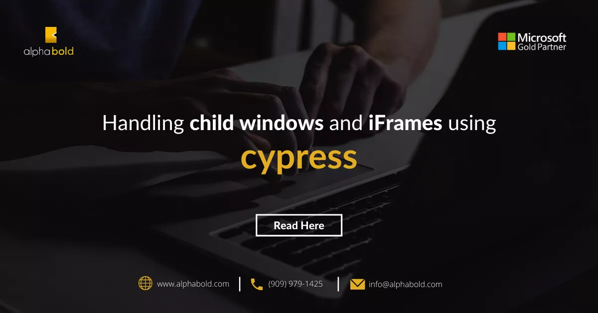 HANDLING CHILD WINDOW tABS AND IFRAMES USING CYPRESS