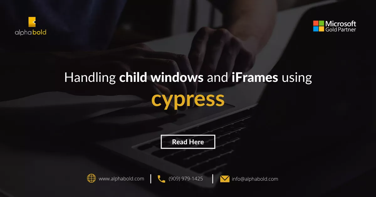 this image shows the HANDLING CHILD WINDOW tABS AND IFRAMES USING CYPRESS