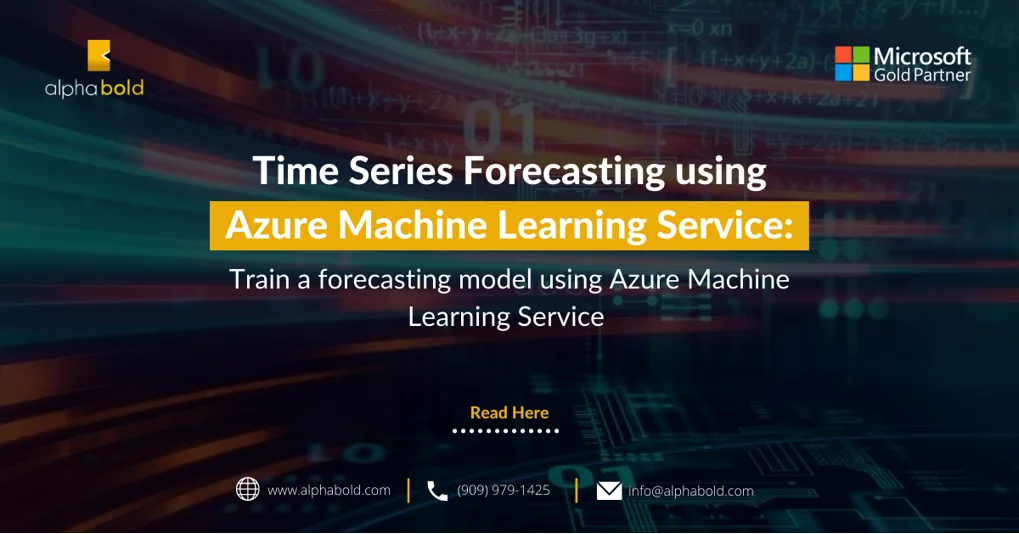 Train a forecasting model using Azure Machine Learning Service
