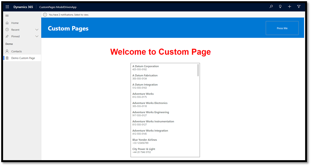 custom page designing