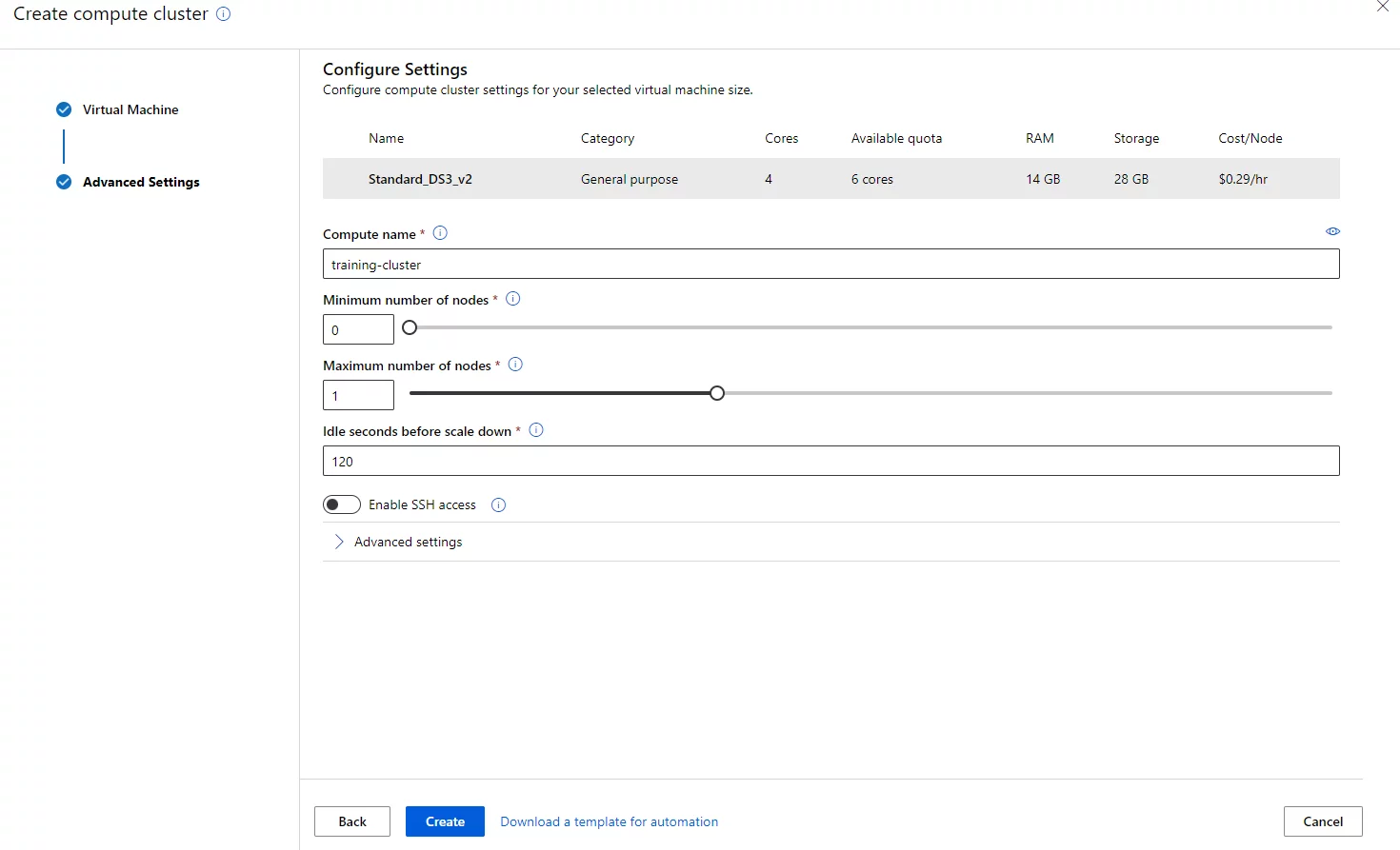 Configure Settings