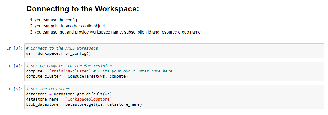 connect to our Workspace