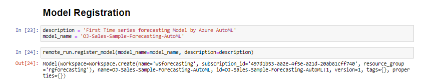 model registration