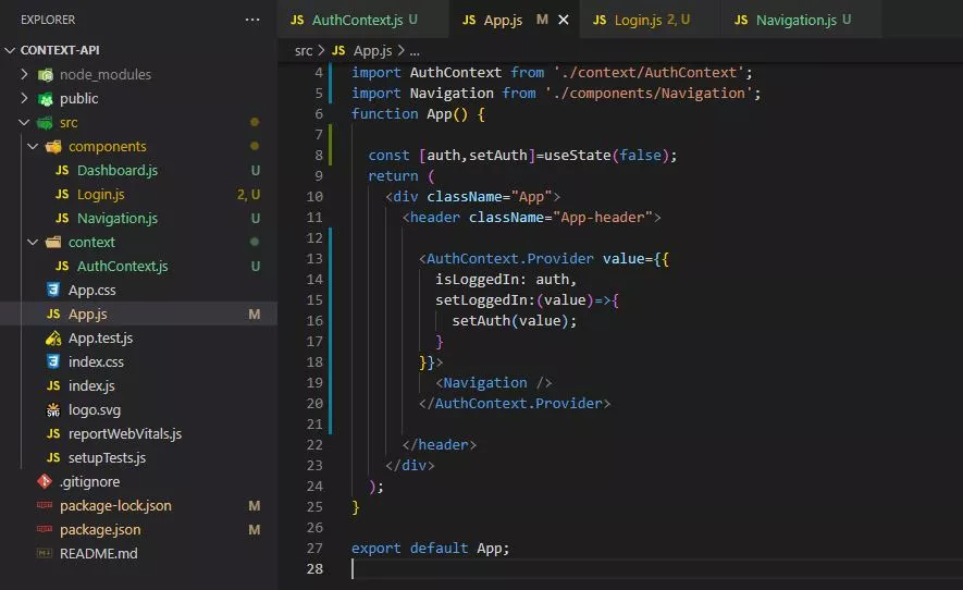 Project Setup | Context API