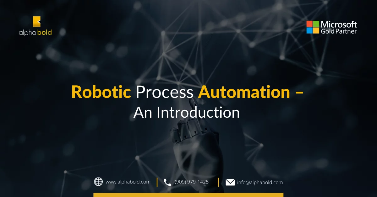 This image shows the Robotic Process Automation – An Introduction