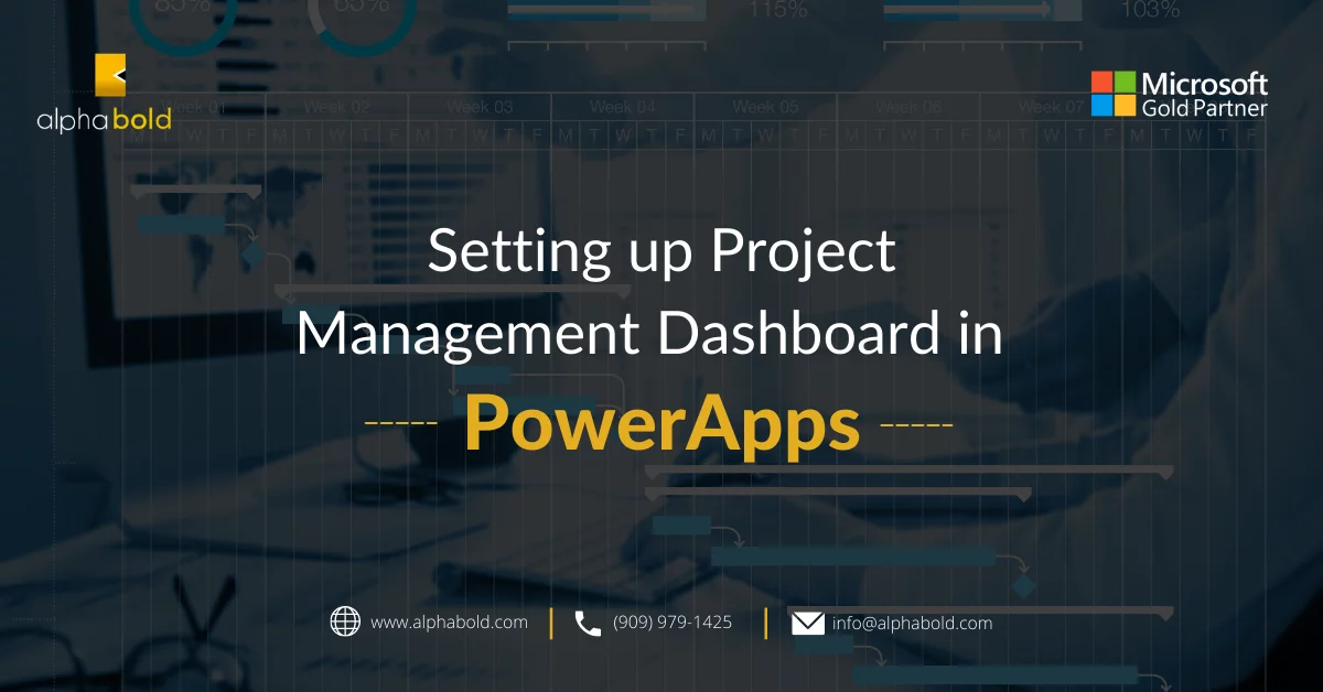 Setting up Project Management Dashboard in PowerApps