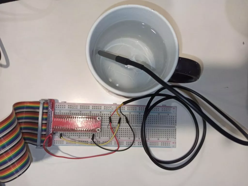 this image shows Sensor in Hot Water