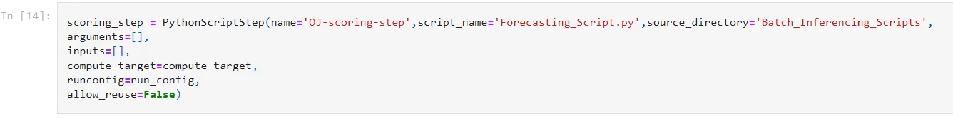  containing Python Script 