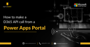 This image show's How to make a D365 API call from a Power Apps Portal
