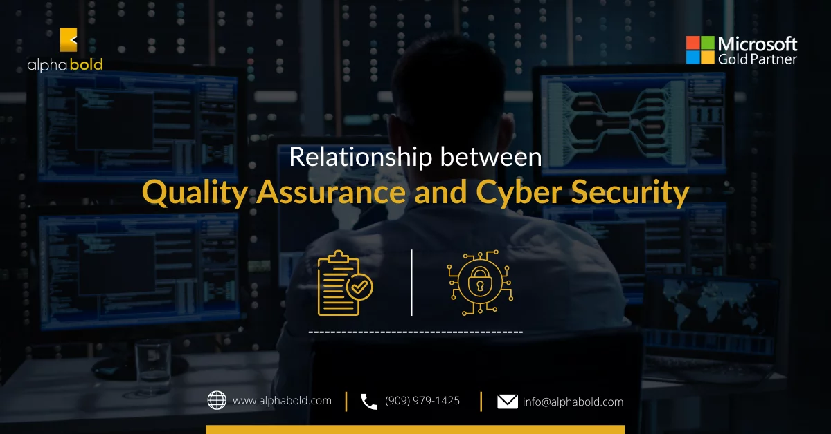 This image shows the Relationship between Quality Assurance and Cyber Security