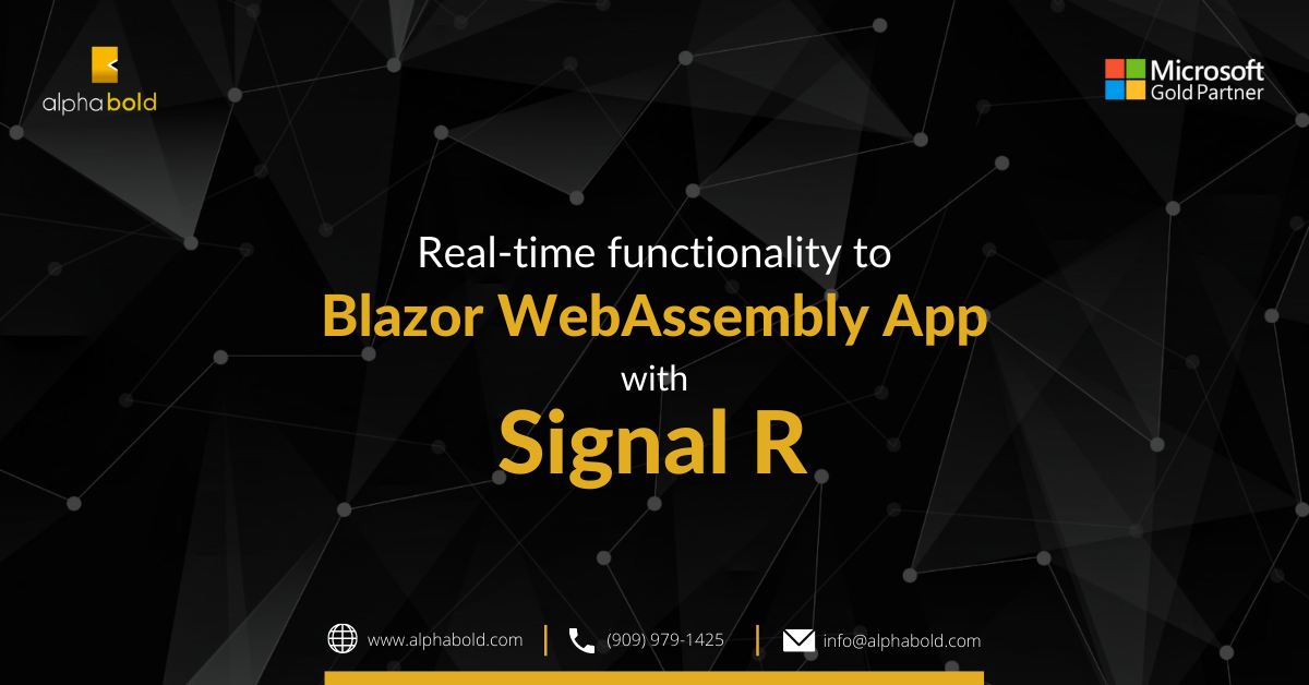 Real-time functionality to Blazor WebAssembly App with Signal R