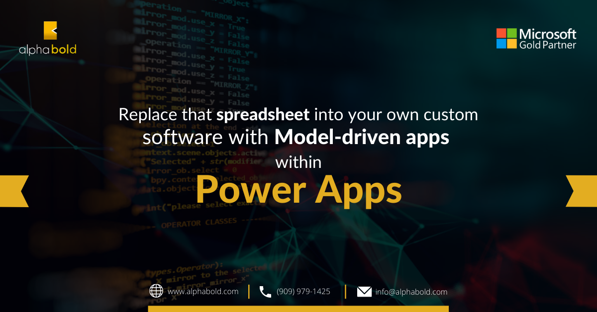 Replace that spreadsheet into your own custom software with Model-driven apps within Power Apps