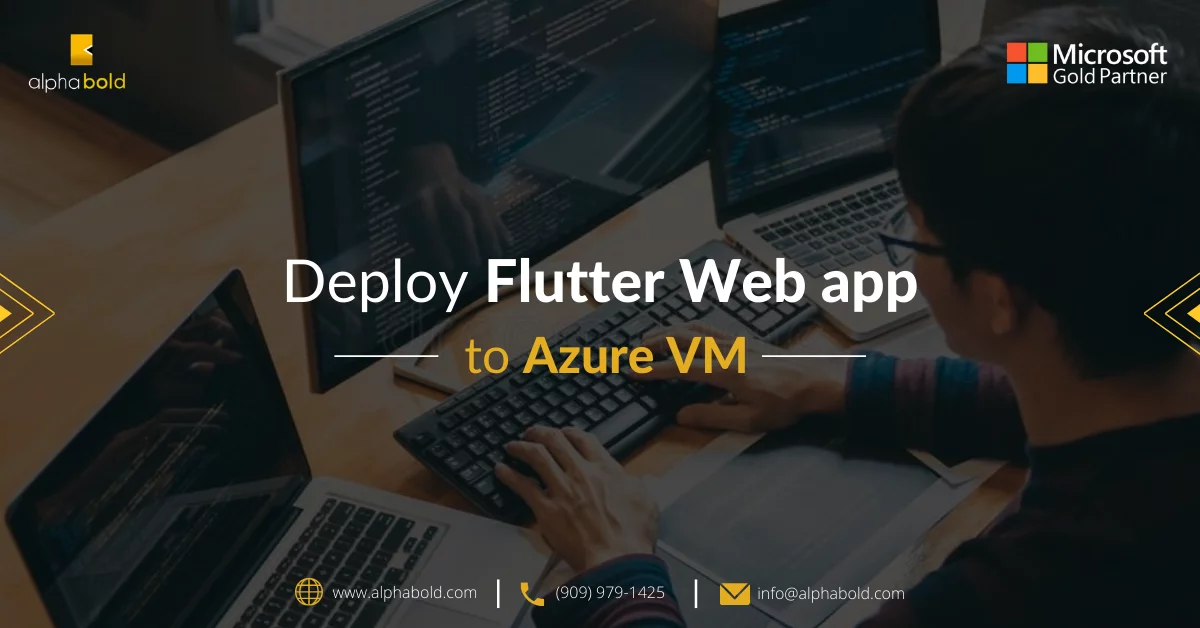 this image show the Deploy flutter Web app to Azure VM