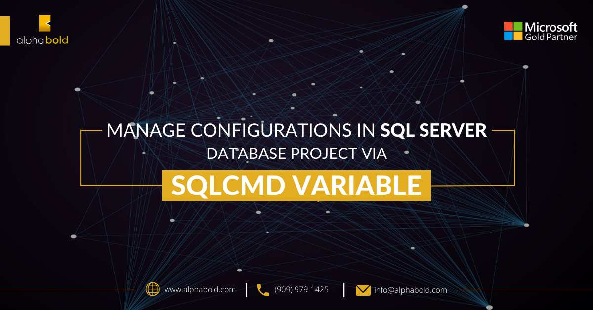 Manage configurations in SQL Server Database project via SQLCMD variables