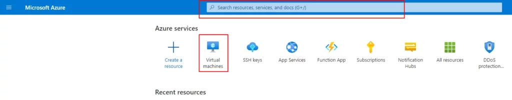 this image shows the Create Azure Virtual Machine