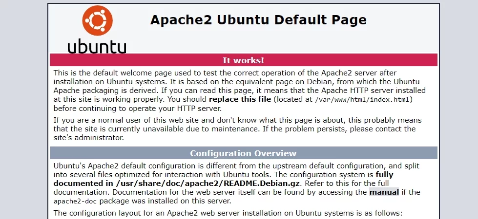 this image shows the Install Apache Server