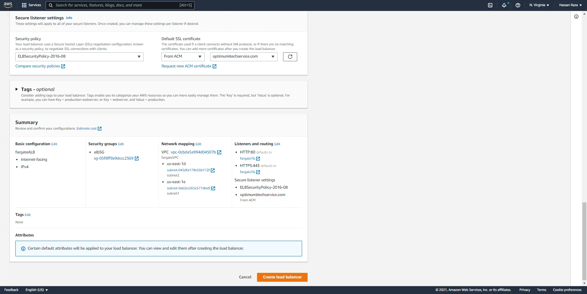 secure listener settings