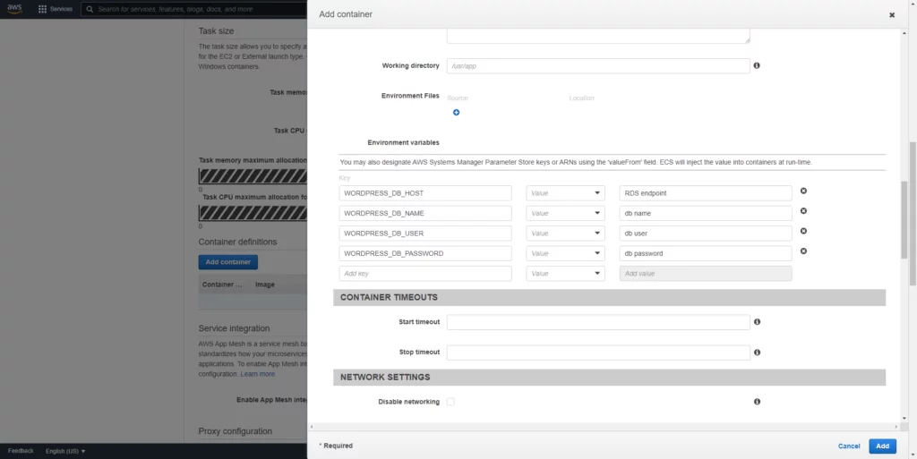 this image shows put our database values