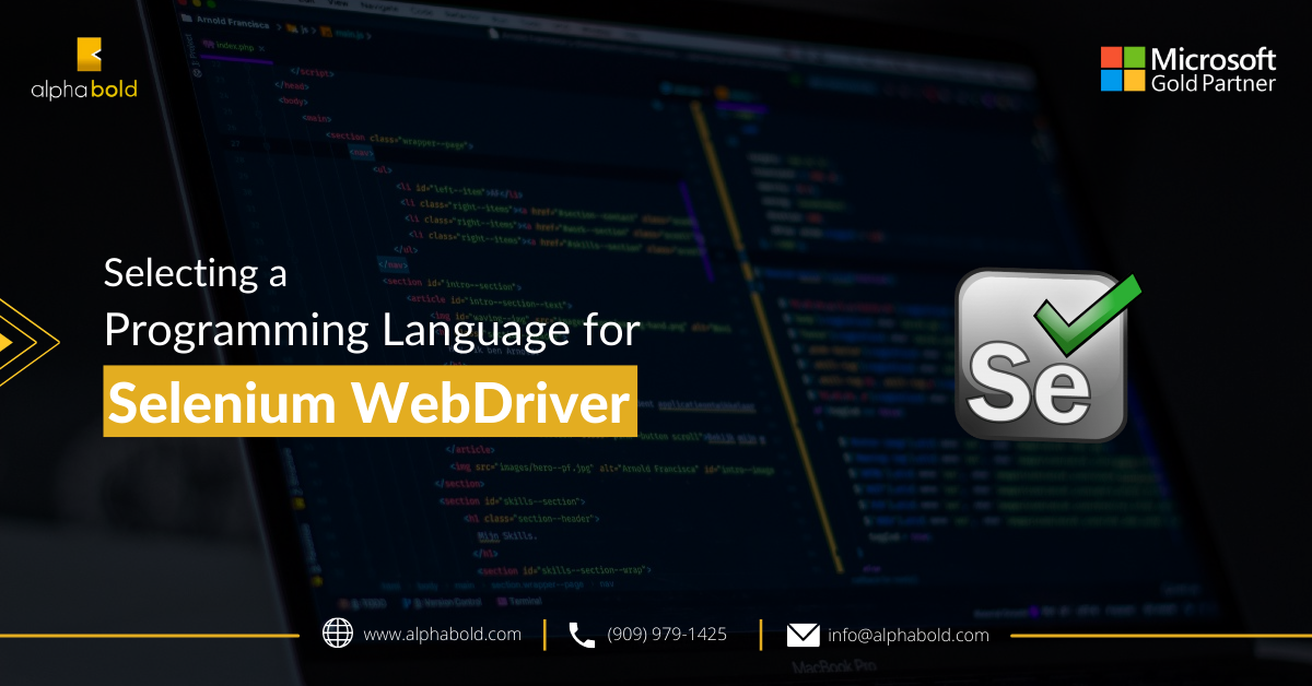 Selecting a Programming Language for Selenium WebDriver