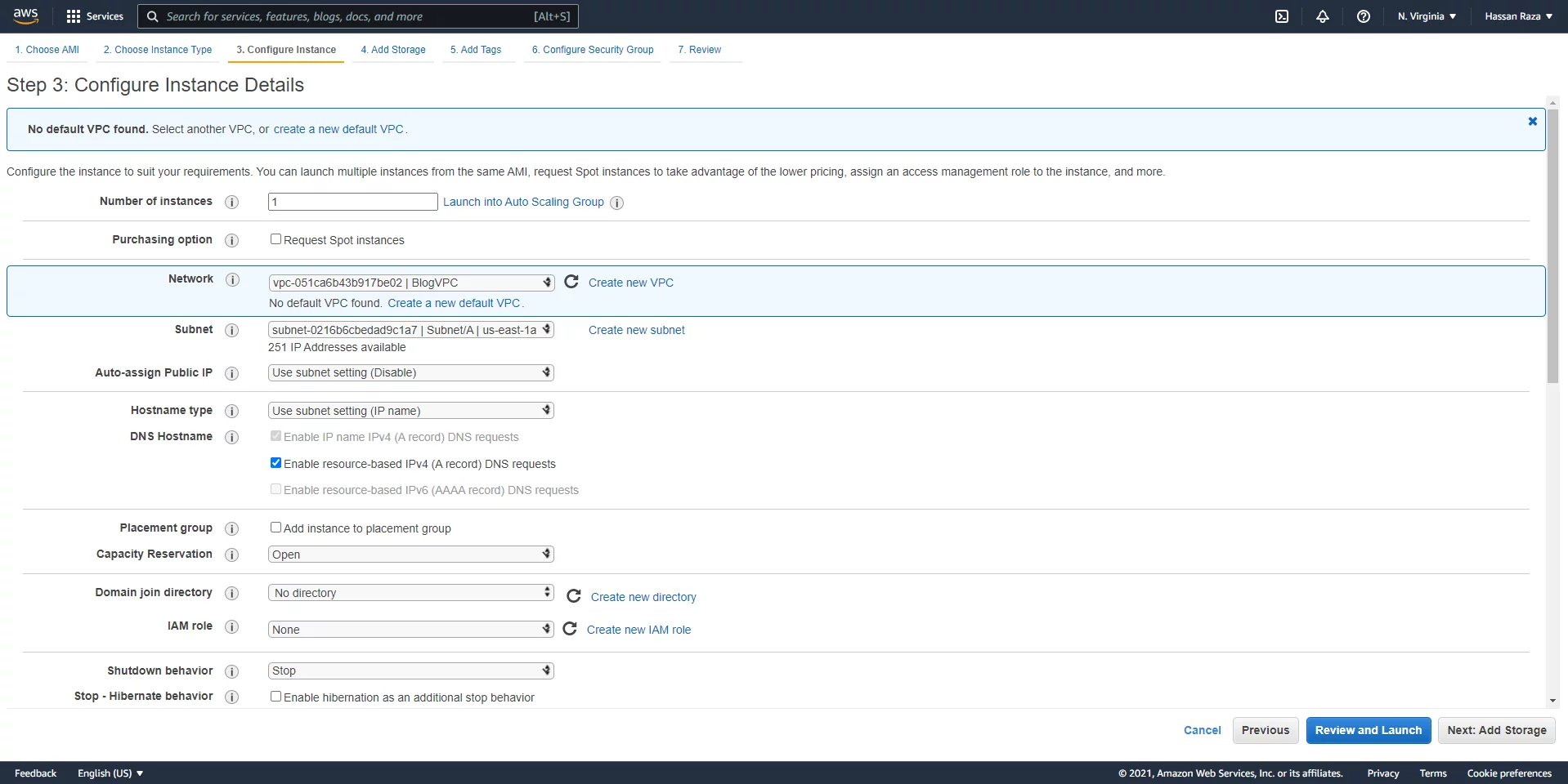 configure your instance