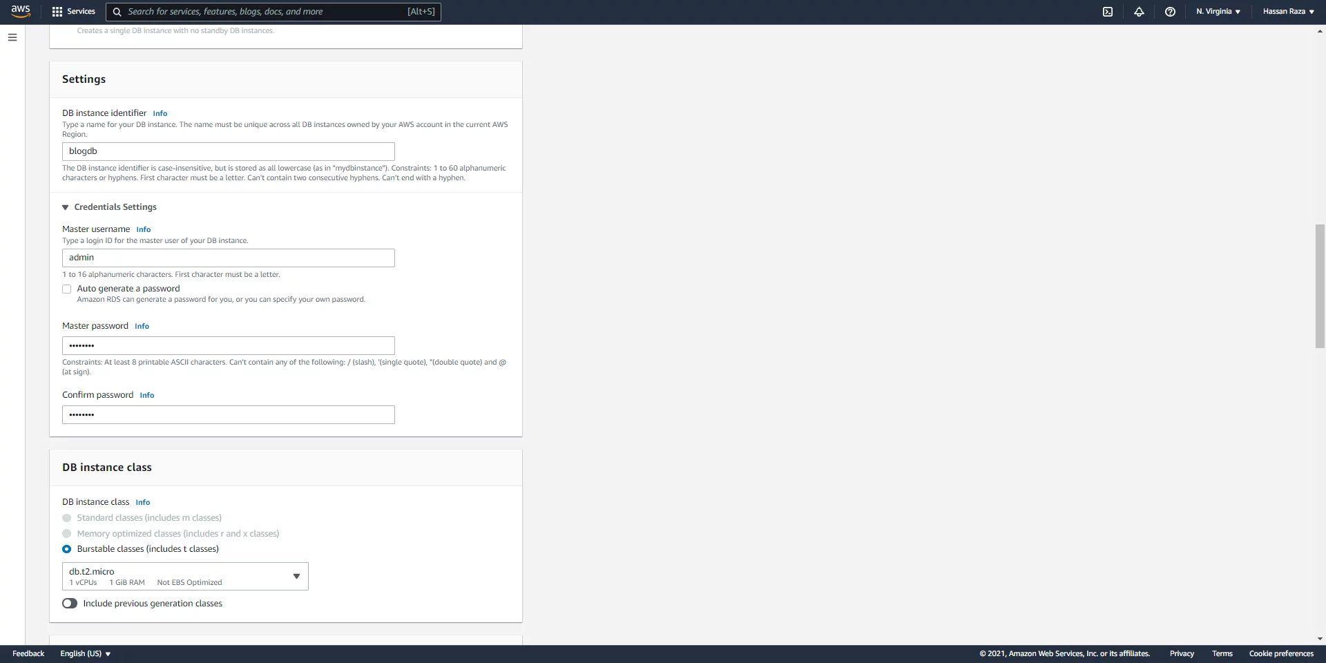 AWS RDS 