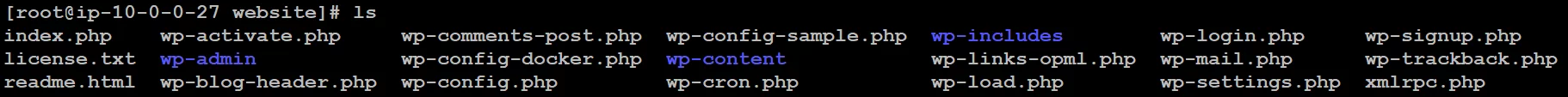 installed WordPress
