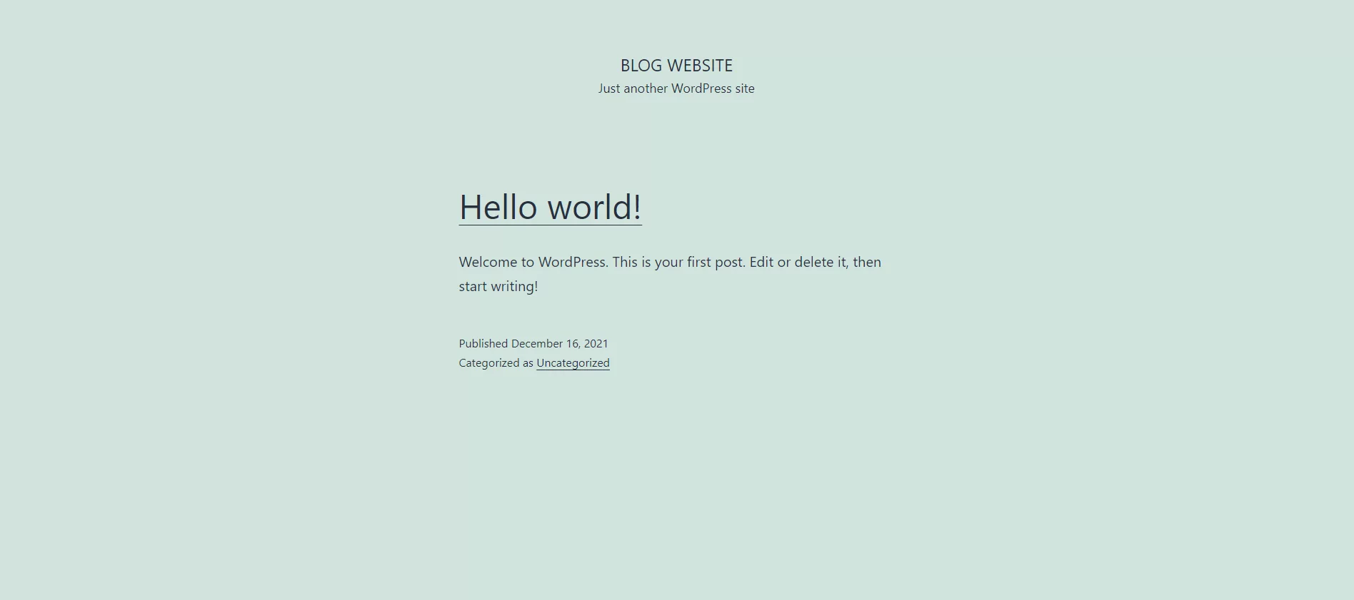 Dockerized WordPress website