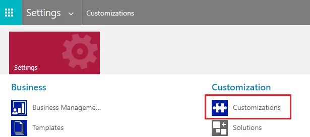Infographics show Navigate to Customizations - Display Business Intelligence Dashboards