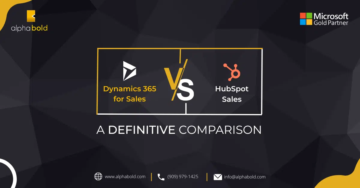 this image shows the Dynamics 365 for Sales vs HubSpot Sales