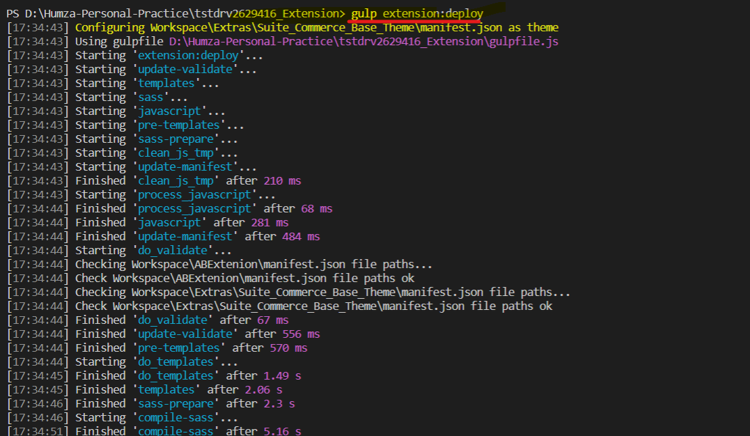 Deploy Extension 