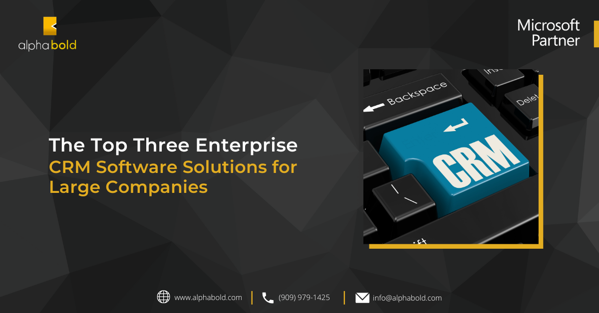 The Top Three Enterprise CRM Software Solutions for Large Companies